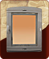 526 - Каминная дверца,чугунное литье, серая размеры 270х335 мм, вес 12,5 кг 